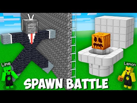 Lemon Craft - I created THE NEWEST MOB SKIBIDI TOILET VS TV MAN SPAWN BATTLE in Minecraft ! INCREDIBLE MOB !