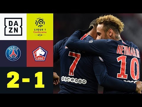 Kylian Mbappe und Neymar treffen zur Nummer 12: PSG - OSC Lille  2:1| Ligue 1 | DAZN Highlights