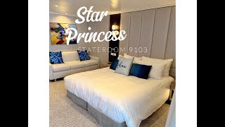 Star Princess Stateroom 9103 Tour | Deluxe Balcony Cabin on Deck 9