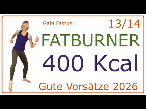 13/14 🆕 45 min. Fatburner | Kraft-Ausdauer Einheit, ca. 4200 Schritte und 400 Kcal verbrennen