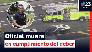 David Cajuso, policía de Miami Beach, fallece tras accidente en autopista I-75
