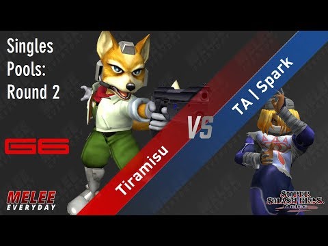 Genesis 6 - Tiramisu (Fox) vs. TA | Spark (Sheik) - SSBM - Singles Pools
