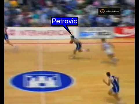 D.Petrovic dunk assist to Radja..Eurobasket Final 1989