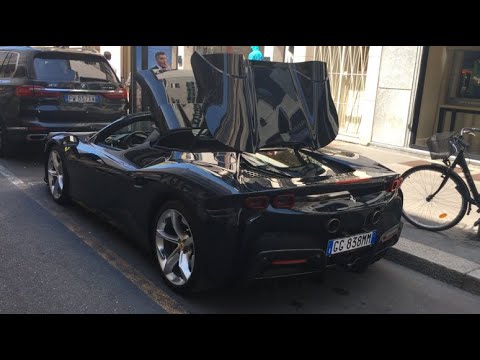 FERRARI SF90 SPIDER ROOF OPENING!