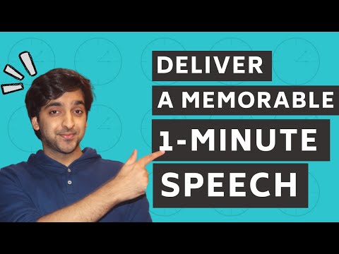 3 Tips to Deliver A 1-Minute Speech (With Frameworks)