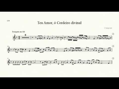 Fernando Lopez e Playback - Hino 134 - Vídeo Partitura.