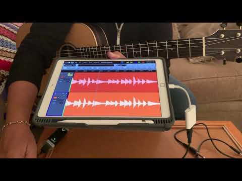 "Andantino" classical guitar composition going through 4 Pockets Shimmer fx for iPad
