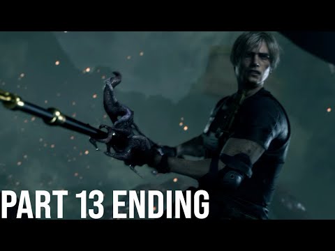 Resident Evil 4 Remake Part 13 Ending Walkthrough Gameplay (Standard)