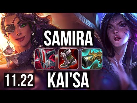 SAMIRA & Zyra vs KAI'SA & Camille (ADC) | 11/2/7, Legendary, 400+ games | KR Diamond | 11.22
