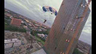 Download lagu Tallest Building in Berlin BASE Jump mp3