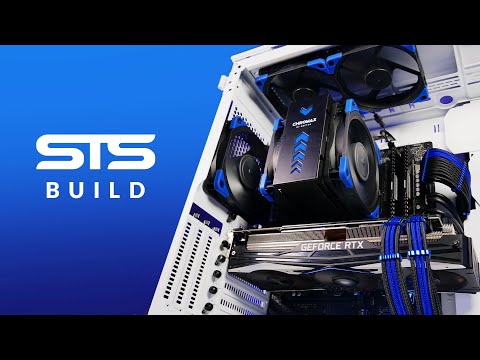 The STS Blue Noctua & Phanteks PC Build! - 5600x & 2080TI