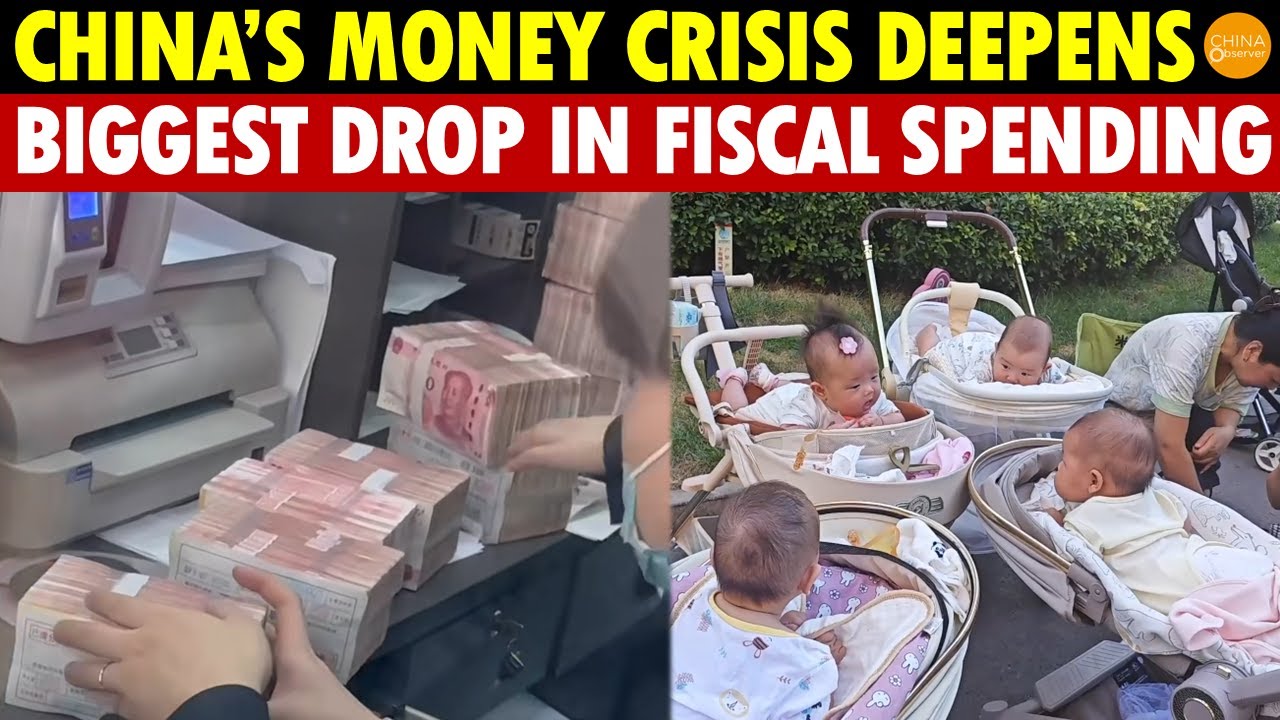 China’s Money Crisis Deepens: Biggest Drop in Fiscal Spending, Now Clawing Back Birth Subsidies