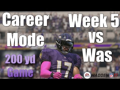 Madden 17 Career Mode WR - Week 5 vs. Washington Redskins