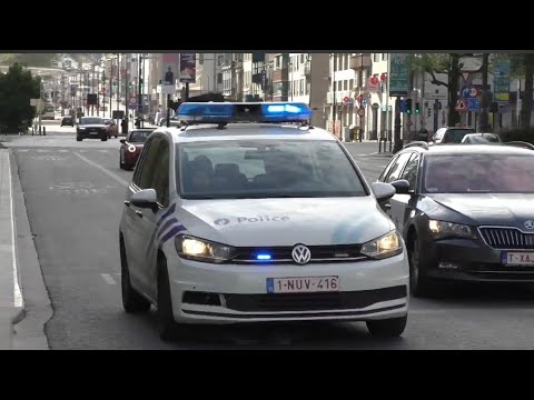 Ziekenwagen, ME, en Veel politie met spoed onderweg in Brussel