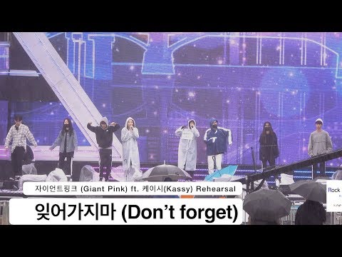 자이언트핑크 (Giant Pink) ft. 케이시(Kassy) [4K Rehearsal 리허설 직캠]잊어가지마 (Don’t forget)