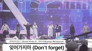 자이언트핑크 (Giant Pink) ft. 케이시(Kassy) [4K Rehearsal 리허설 직캠]잊어가지마 (Don’t forget)