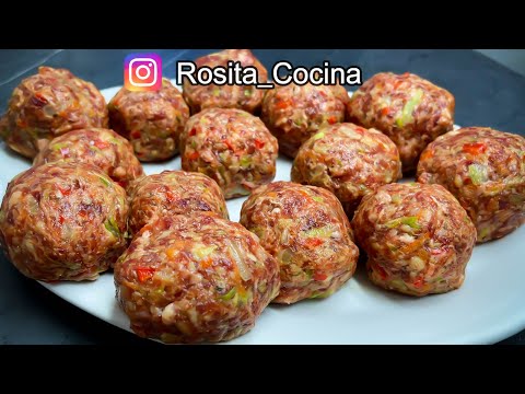 las MEJORES Albóndigas en salsa que probarás - RIQUISIMAS albondigas de carne en salsa