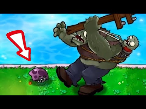 999 Scaredy-shroom vs Puff-shroom vs 999 Gargantuar vs Zomboss - Plants vs Zombies Hack