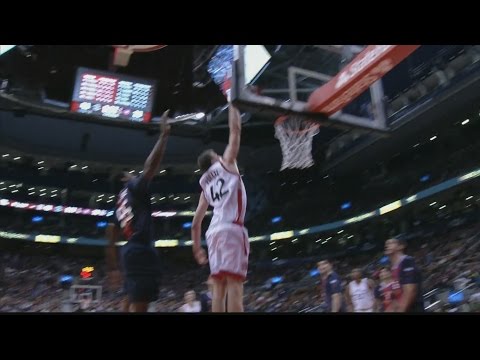 Jakob Poeltl's Big Dunk | San Lorenzo vs Raptors | October 14, 2016 | 2016-17 NBA Preseason