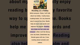 My Hobby Story | Easy English Listening | Reading Time