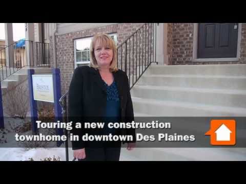 Touring a new construction townhome in downtown Des Plaines