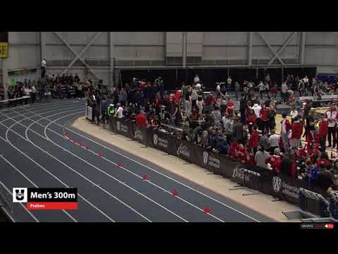 USports 2018 Track Championships - 300m Men's Heat (34.25s - Mike van der Poel)