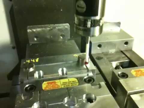 Renishaw work piece probe on a HAAS CNC milling machine