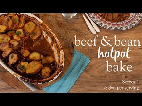 Slimming World beef and bean hotpot bake recipe - ½ Syn per serving