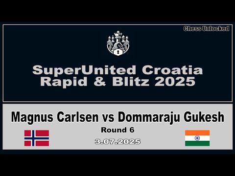 Magnus Carlsen vs. Dommaraju Gukesh | Grand Chess Tour SuperUnited Croatia Rapid & Blitz 2025