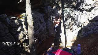 Video thumbnail of Dizzy Spell, V7. Cowell