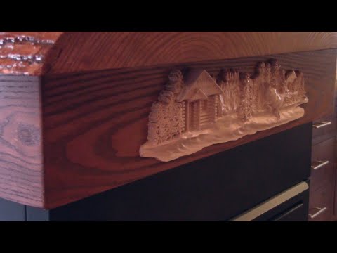 The woodpecker Ep 272-  Exterior scenery plaque for the gas fireplace