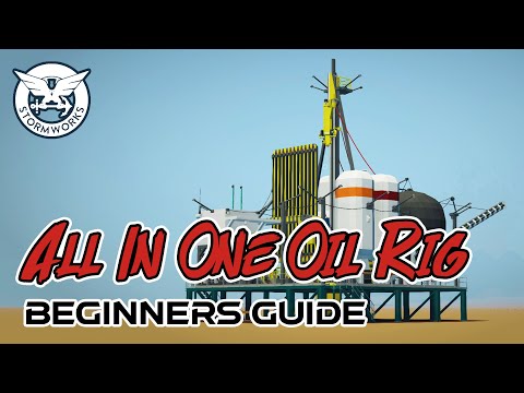 Beginners Oil Rig & Refinery Stormworks AIO-All In One
