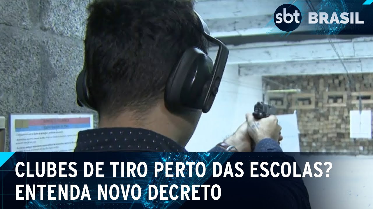 Clubes de tiros poderão funcionar próximos a escolas, segundo novo decreto | SBT Brasil (03/12/24)