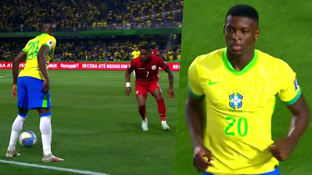 ESTREIA LUIZ HENRIQUE pela seleção brasileira vs Equador