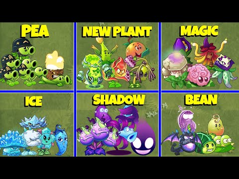 6 Team PEA x MAGIC x NEW x SHADOW x BEAN x ICE Battlez - Who Will Win? - PvZ 2 Battlez