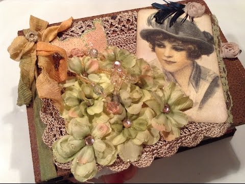 Lady Couture Vintage Journal - Paper Bag Pockets