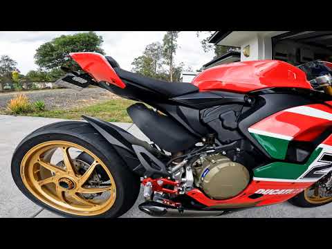 2022 Ducati Panigale V2 Bayliss with CNC Racing Pramac MotoGP limited edition rearsets
