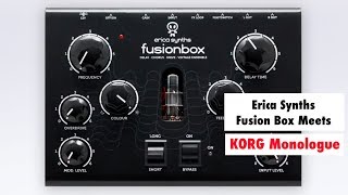 Video thumbnail for Erica Synths Fusion Box Meets KORG Monologue Synthesizer - Analog Gear Jam by SYNTH ANATOMY