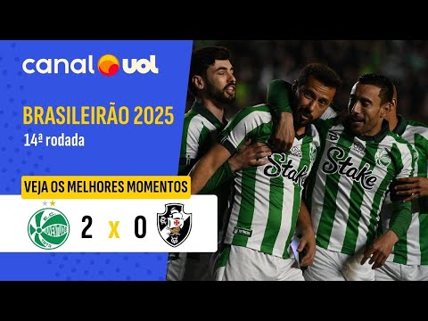 JUVENTUDE VENCE VASCO EM JOGO ATRASADO DO BRASILEIRÃO; ASSISTA AOS MELHORES MOMENTOS