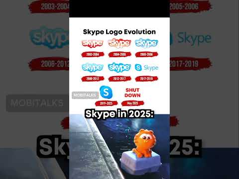 Skype logo evolution ☁️😔