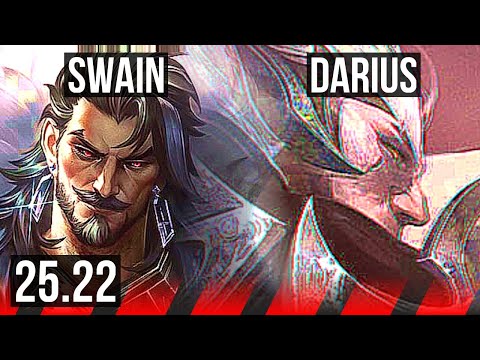 SWAIN vs DARIUS (TOP) | 8 solo kills, Dominating | EUW Master | 25.22
