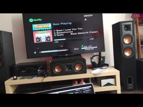 klipsch Reerence R-26F and  R-25C demo with “Bass i love you too"