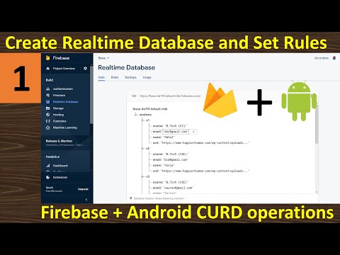 1. Create Firebase Realtime Database and Set Rules