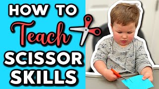 TEACH YOUR CHILD TO USE SCISSORS STEP BY STEP! + Scissor Skills Tips & Tricks