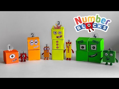 Numberblocks D.I.Y Math Link Cubes | Kids Paper Crafts - Make Your Own Numberblock Figures!