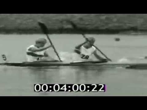 1968 Mexico Olympic, Canoeing, Woman's K-2 500 m Final. (16:9)