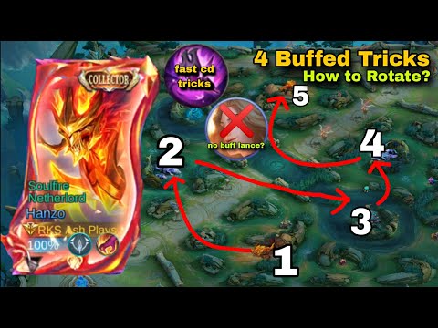 NEW HANZO EASY BUFF TRICKS!!😂🤫 ( New Meta Hanzo Build and Emblem) EASY WIN🔥