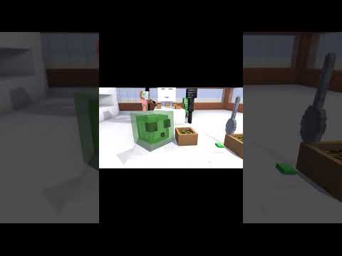 Monster School   HOUSE HEAD ATTACK   Minecraft Animation 18