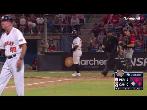 2025 ABLCS | George Callil puts Canberra in front with a three-run homer in the second inning