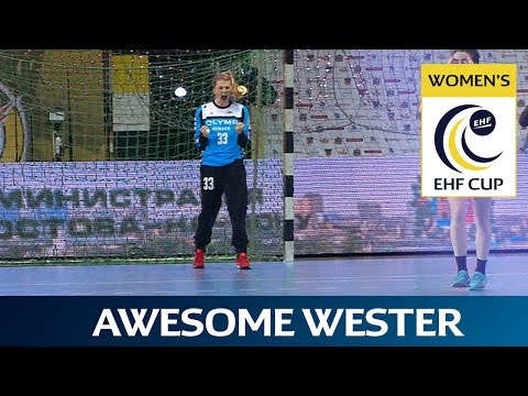 Great saves by Bietigheim's Tess Wester in EHF Cup Final